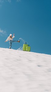 2.6K views · 59 reactions | Snowy escapes made brighter with Proxis ❄️ - Proxis SP 55 - Lime - Proxis SP 75 - Lime #MyJourney #MySamsonite #proxis #lime | Samsonite | Facebook