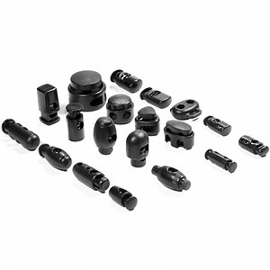 Factory Custom Cord Locks End Spring Stop Toggle Stoppers Plastic Spring Fastener Cord Lock for Hoodies Drawstring Cord