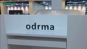 Beauty Salon Reception Desk, 76 inch Striped Decorative Reception Desk Retail Counter Reception Counter Commercial Retail Counter for Office Reception Salon, Ships in One Piece, Customized Logo