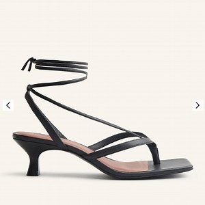 Reformation Selene Lace Up Kitten Heel Sandal Size 5
