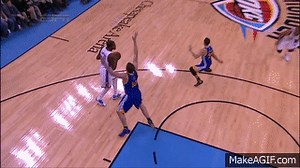 Westbrook Misses the Dunk but Gets Lucky Bounce on Make a GIF