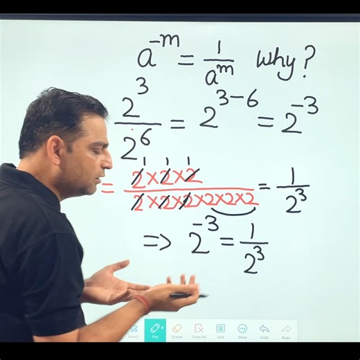 Negative Exponents - How to change Negative Exponent to Positive? Concept Clarification | Nand Kishore Classes