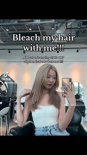 @vivsbeautynotes bleaching journey with @air_jaeheeshin ♡♡ || Going, going, #blonde AIR° | AIR Salon Singapore