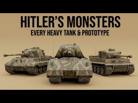 Every German Heavy Tank & Prototype of WWII (Tiger to Maus)