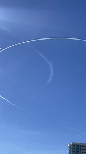 Fighters jets circling the balloon, ready to shoot it down over off of Myrtle Beach. video via Lindsey Bosnick #ChineseSpyBalloon #scwx #ncwx | Brad Panovich Meteorologist
