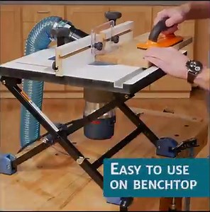 "This router table folds up easily, is quite stable, and was very easy to put together...one of my favorite benchtop tools in my shop." -- Ryan⁠ ⁠ Our Convertible Benchtop Router Table Packages start at $149.99 for Black Friday! Shop this awesome deal in stores or via the link https://bit.ly/2XMtbhR | Rockler Woodworking and Hardware