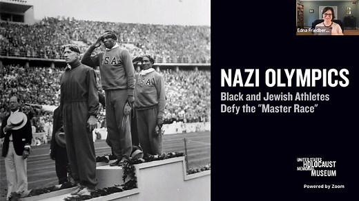 The Nazis embraced the 1936 Berlin Olympics as a chance to demonstrate their theory of the dominance of a "master race." Both Jewish and Black athletes were motivated to shatter that myth. Watch this replay of our 2020 Facebook Live program to learn how African American athletes claimed a quarter of America’s medals in those games. Though they had brought glory to their country, they returned home to a segregated nation, and many soon felt their achievements had been forgotten. | United States H