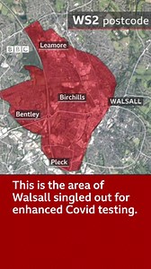 Health Secretary Matt Hancock is urging everyone over 18 in the WS2 postcode area of Walsall to take up the offer of a Covid test whether they have symptoms or not - and even if they have been vaccinated. http://bbc.in/3pJj9qv | BBC Birmingham