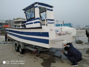 [Hot Item] 7.9m Aluminum Hull Landing Ferry Craft with Cabin Fishing Landing Craft