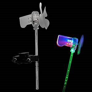Led Windmill Turbines Wind Generator,Motorcycle&Bicycle Decoration,Wind Turbine,Wind Spinner,Safety Warning for Night Riding