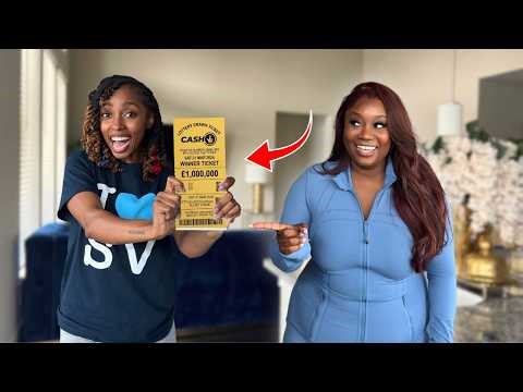 Girl SURPRISES her SISTER with WINNING THE LOTTO