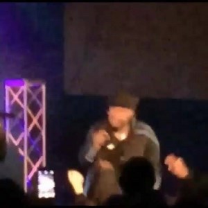 when I start my show off with my hit record "Step up front" it makes me go so hard this happened!!!!!! Regrann from @positive_k_ - If you missed my show this past weekend here is a clip. Love y'all thanks for the love. #Positive K #stepupfrontt #goldenera | Positive K