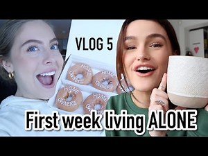 FIRST WEEK ALL ALONE SINCE MOVING OUT! Weekly Vlog 5 | Syd and Ell
