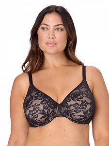 Bali Womens Underwire Bra, Breathe 2-Ply Full-Coverage Bra, Comfortable Padded Push-Up Bra