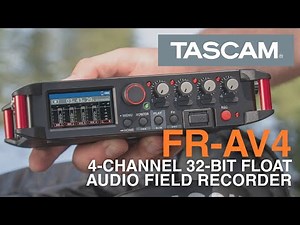 FR-AV4 - 4-Channel Field Recorder/Mixer/Timecode Generator with 32-bit Float Recording and HDMI Sync