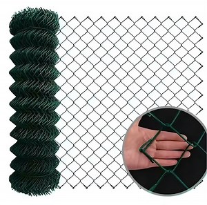 [Hot Item] 8FT Black, Green, Brown PVC Coated Garden Chain Link Fence
