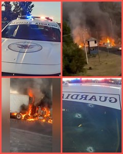 🔴#3NFR3NT4MI3NTO #ßAL4C3R4 #Qu4mA #Purepero Michoacán 🔴•| #Sujetos_ArmaÐøs denotaron #ARM4s de Fuego y realizaron quema de un camión en caseta #Ecuandureo #disp4r4rØn en contra personal de la Guardia Nacional dos elementos resultaron heridøs de b4las. | Noticias Pegaso