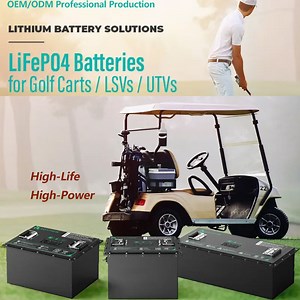 [Hot Item] 6V 12V 48V 51.2V 105ah 6000 Cycles Alternative with Soc Meter Golf Cart Lithium Battery