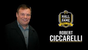 Welcome to the Hall, Robert Ciccarelli 👏 Before Friday's game we were proud to induct our inaugural class into the Sarnia Sting Hall of Fame, launching the project and construction of the Hall in the south-west corner of the concourse. Included in this class, in the builders category is Robert Ciccarelli. Robert had this message for #StingNation. An inductee that could be seen as more than any other individual the reason why we are able to create a Sting Hall of Fame. Along with his brothers La