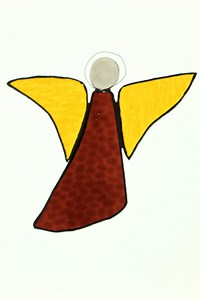 Large Angel, Glass Window Picture, Light Catcher, Glass Art, Handmade, Tiffany - Etsy