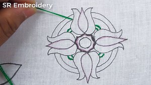41K views · 3.9K reactions | Hand embroidery flower patterns, beautiful round flower embroidery tutorial, sewing flower stitch | SR Embroidery | Facebook