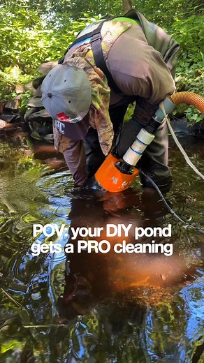 Maintenance can be easy!😌💦 #pondmaintenance #pondcleaning #leakdetection #pondlife #diypond #backyardpond #charlottenc #hoaglandscape | Hoaglandscape