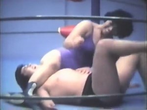 Mixed ring Wrestling. Vintage 1