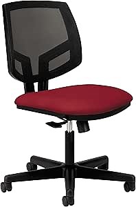 HON Volt Task Chair - Mesh Computer Chair for Office Desk, Crimson (H5711)
