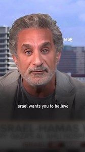 Truncated version of Bassem Youssef using dark humour to shed light on the ongoing Israel-Palestine war and the hardships faced by Palestinians. | Prof Dr Rafidah Hanim Mokhtar