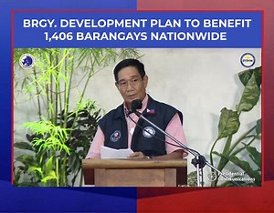 PANOORIN: Ayon kay National Security Adviser and National Task Force to End Local Communist Armed Conflict Vice Chairperson Sec. Hermogenes C. Esperon, Jr., ang pag-apruba ni Pangulong Rodrigo Roa Duterte para sa 2022 budget ng Barangay Development Program (BDP), na nasa P28.1 billion ay magbibigay ng benepisyo sa nasa 1,406 barangays sa buong bansa. Ang BDP ng NTF-ELCAC ay itinatag upang mapaunlad pa ang mga komunidad na naapektohan ng mga kaguluhan. #workingPCOO #DuterteLegacy #EO70 #NTFELCAC 