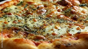 lose up Fresh baked hot Italian Pizza with steam with buffalo mozzarella and basil, tomatoes, pizzeria