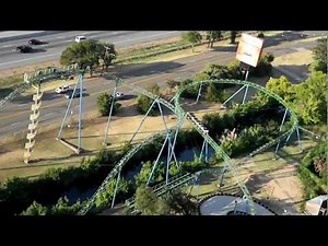 Shock Wave - Offride Overhead/Aerial - Six Flags Over Texas - HD