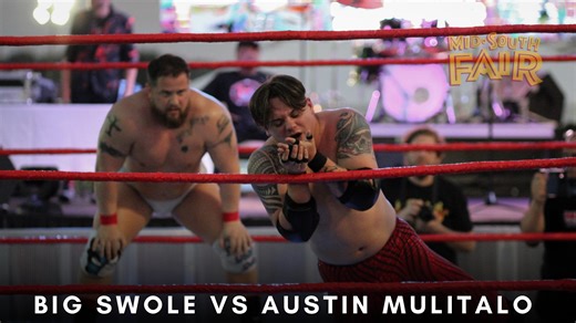17 reactions | FULL MATCH | Big Swole Justin Cole vs Astonishing Austin Mulitalo from Mid-South Fair! #MemphisWrestling | Memphis Wrestling | Facebook