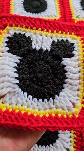 398K views · 4.2K reactions | Comment ICONIC to get the free pattern! This Easiest Mickey Mouse Inspired Granny Square can grow into the most adorable blanket—perfect for Christmas gifting and adding a little Disney magic under the tree! ✨臨 #crochet #mickeymouse #blanket #crochetblanket #secretyarnery #explorepage #wip #grannysquare | Secret Yarnery | Facebook