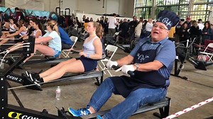 Rowers are Shaking an Erg including Chef Pepin. (See video) Beautiful day to be Rowing!! | Shake-A-Leg Miami