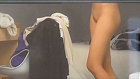 Beauty careless on vacation window