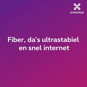 18 reactions · 184 comments | Wanneer we je vertellen dat fiber er echt voor iederéén is.  Geniet van ultrastabiel en snel internet, zelfs wanneer iedereen op hetzelfde moment verbonden is. | Proximus | Facebook