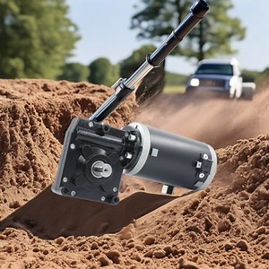 [Hot Item] High Torque 63nm 50rpm 300W Motor with Worm for Clay Pigeon Launcher 73mm Reduction Ratio 50