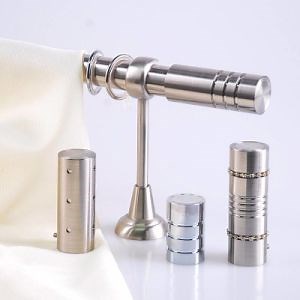 [Hot Item] Wall Mounted Good Quality Decorative Curtain Rod Curtain Bracket Adjustable Double Metal Wall Decorative