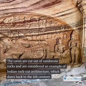 37 reactions | The Badami Caves are located in the Bagalkot district of Northern Karnataka. Learn more about the architecture. | Unacademy UPSC | Facebook
