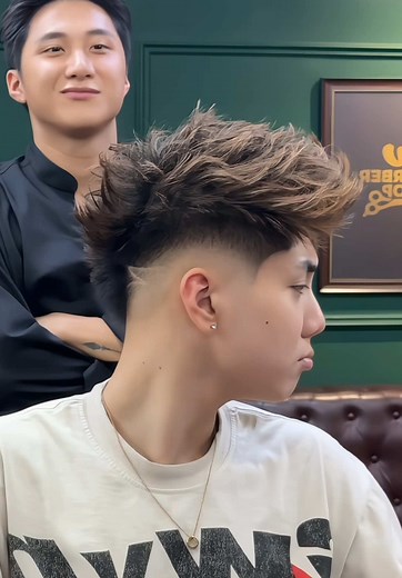 Tóc Messy Quiff Kết Hợp Low Fade Đẹp Nhất