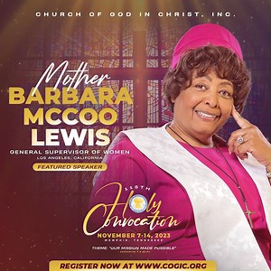 10K views | Mother Barbara McCoo Lewis GENERAL SUPERVISOR OF WOMEN Los Angeles, California | Church Of God In Christ, Inc. | Facebook