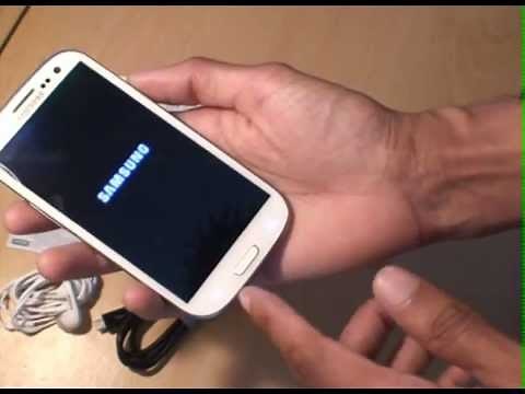 Unboxing Samsung Galaxy S3 / Setup / First Look (SIII, i9300)