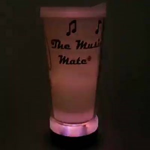 Pink with The Music Mate® LED Coaster and The Music Mate® Tervis tumbler | The Music Mate | Facebook