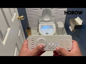 How to Use HOROW T05 Smart Toilet Tankless Bidet Toilet Auto Open, Heated Seat, Bidet Remote Control