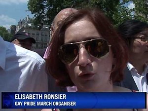 Crowds celebrate gay pride in Paris