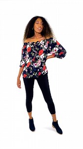 1.7K views · 18 reactions | The Frederika Top is a BF friendly Button Down top that is so so versatile! Being able to be worn on our off the shoulder, tied up or loose!! How would you wear it? | adrift | Facebook