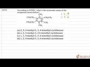 According to `IUPAC` , what is the systematic name of the compound shown below?