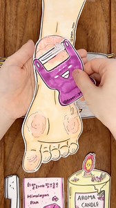 2M views · 24K reactions | Foot Scrub & Relaxing Massage!Dead Skin Removal 禮 #asmr #satisfying #paperdiy #foot #massage | Paper__pepper | Facebook