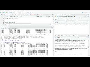 Biodiversity Calculations, Important Value index (IVI) by R